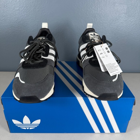 Adidas ZX 700 HD Mens Grey Black White Originals Sneakers H01851 Size 10 - Picture 3 of 8